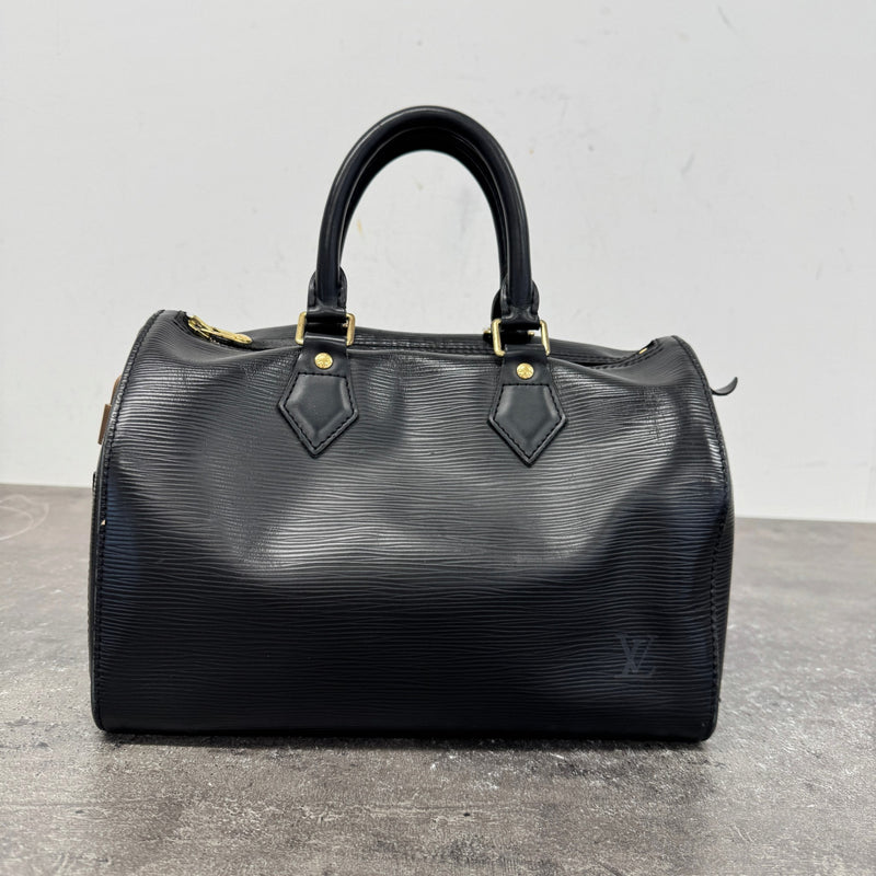 Women's Epi Leather Speedy 30 Handbag Black