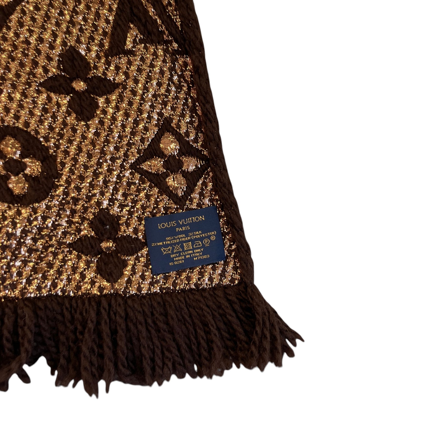 Women's Monogram Shine Scarf Brown - Photo 4