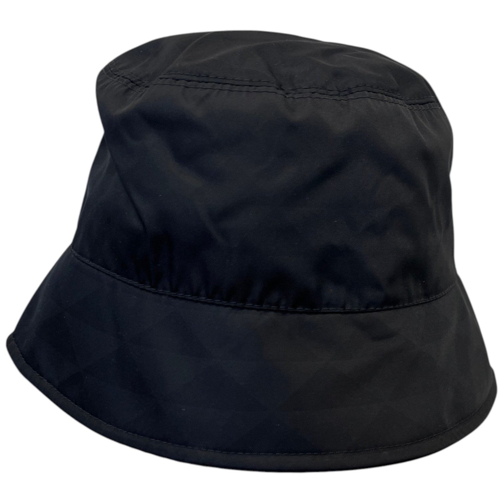 Women's Plaque Logo Bucket Hat Black Size L - Photo 5
