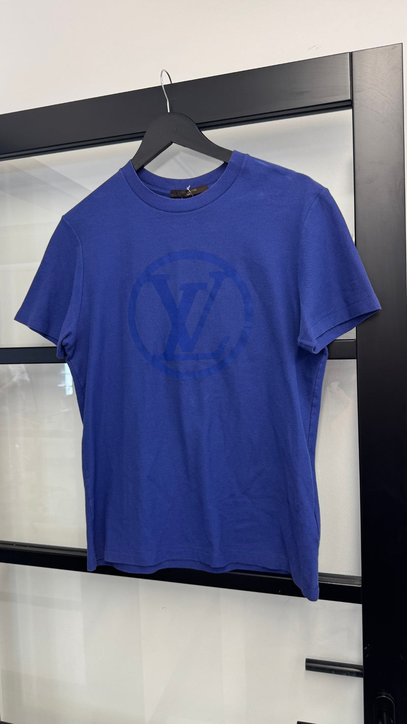Men's Tonal LV T-Shirt Blue Size S