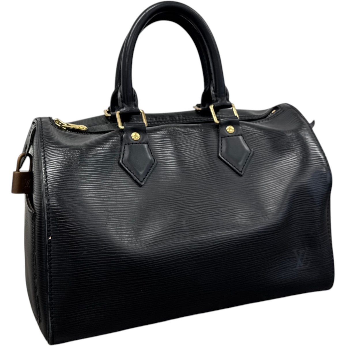 Women's Epi Leather Speedy 30 Handbag Black - Photo 4