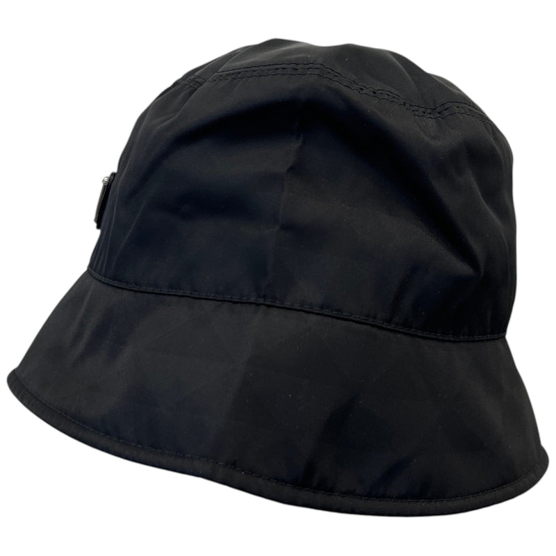 Women's Plaque Logo Bucket Hat Black Size L