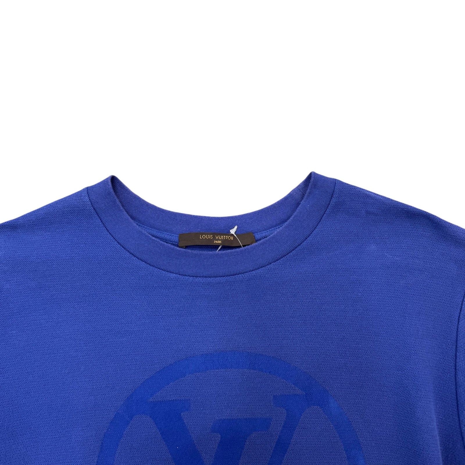 Men's Tonal LV T-Shirt Blue Size S - Photo 3