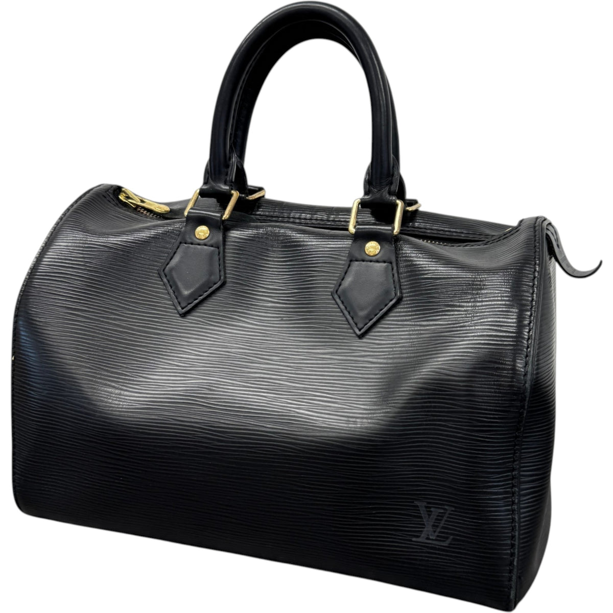 Women's Epi Leather Speedy 30 Handbag Black - Photo 5