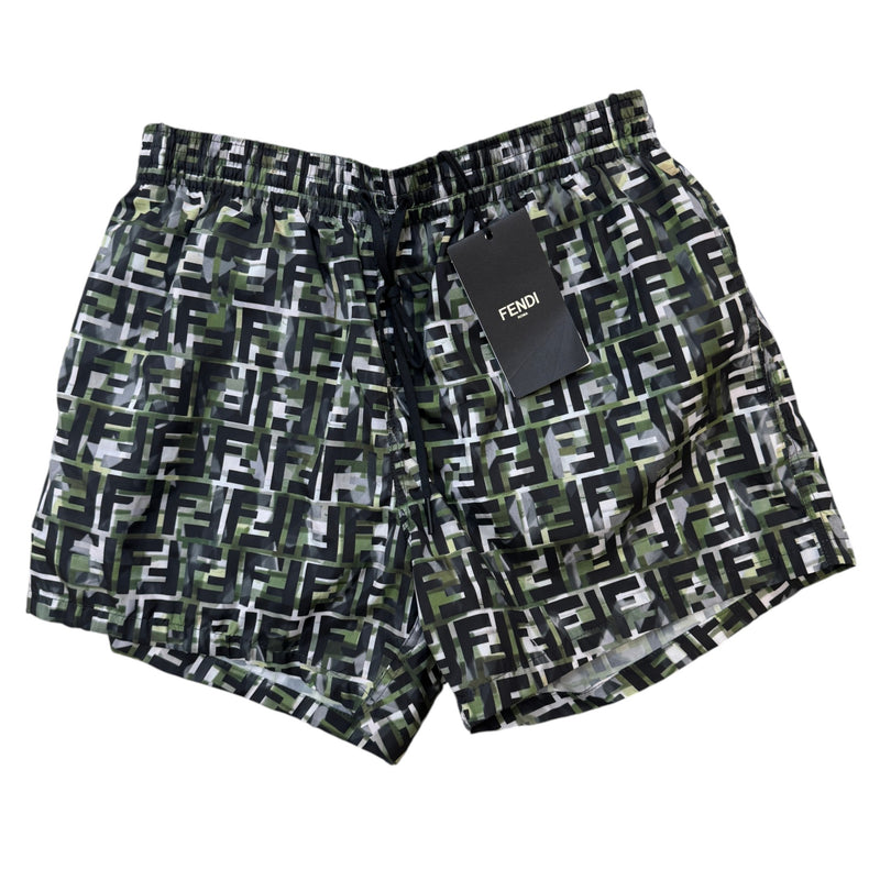 Men's FF Camo Swim Shorts Khaki Size S / W30