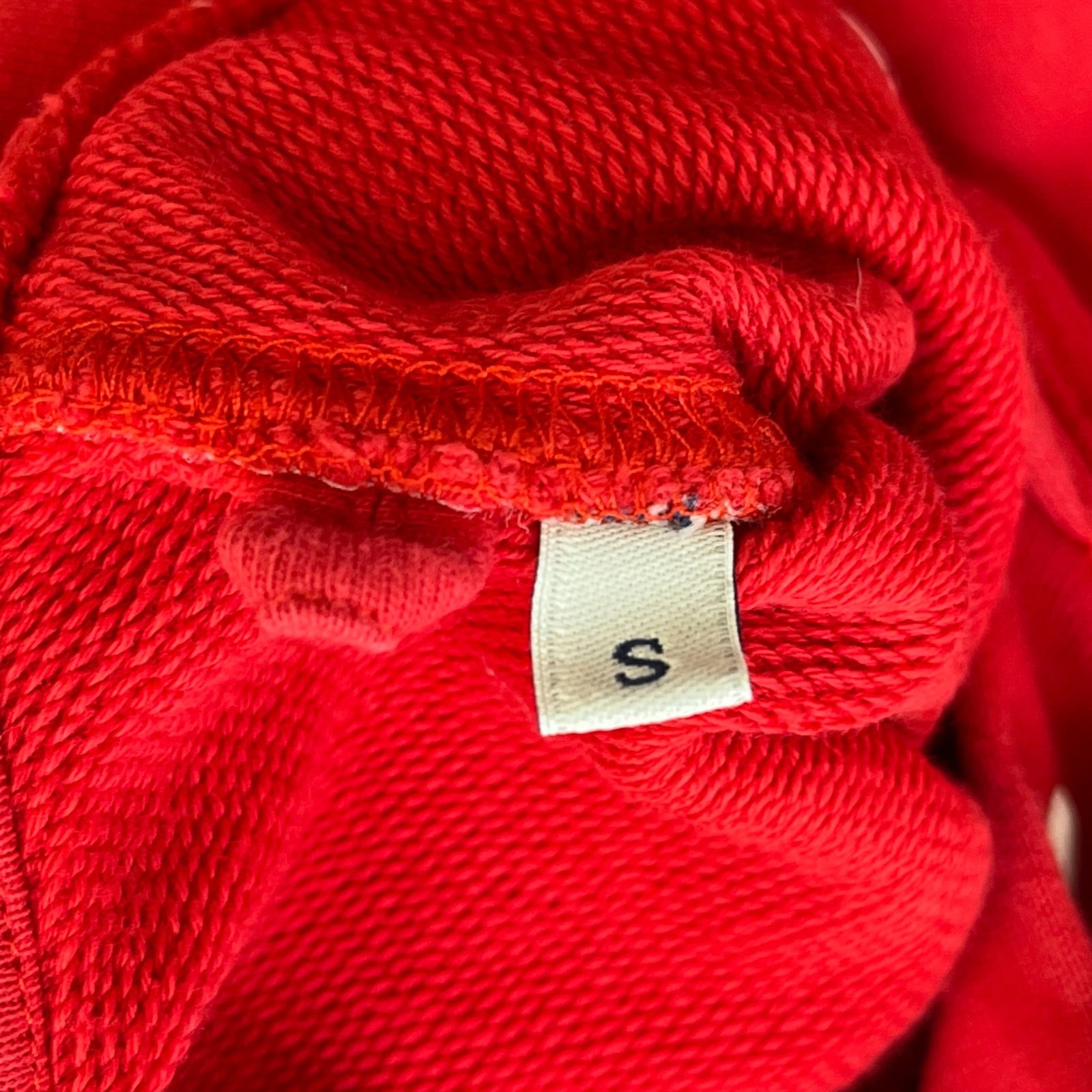 Men's Maglia Hoodie Red Size S - Photo 9
