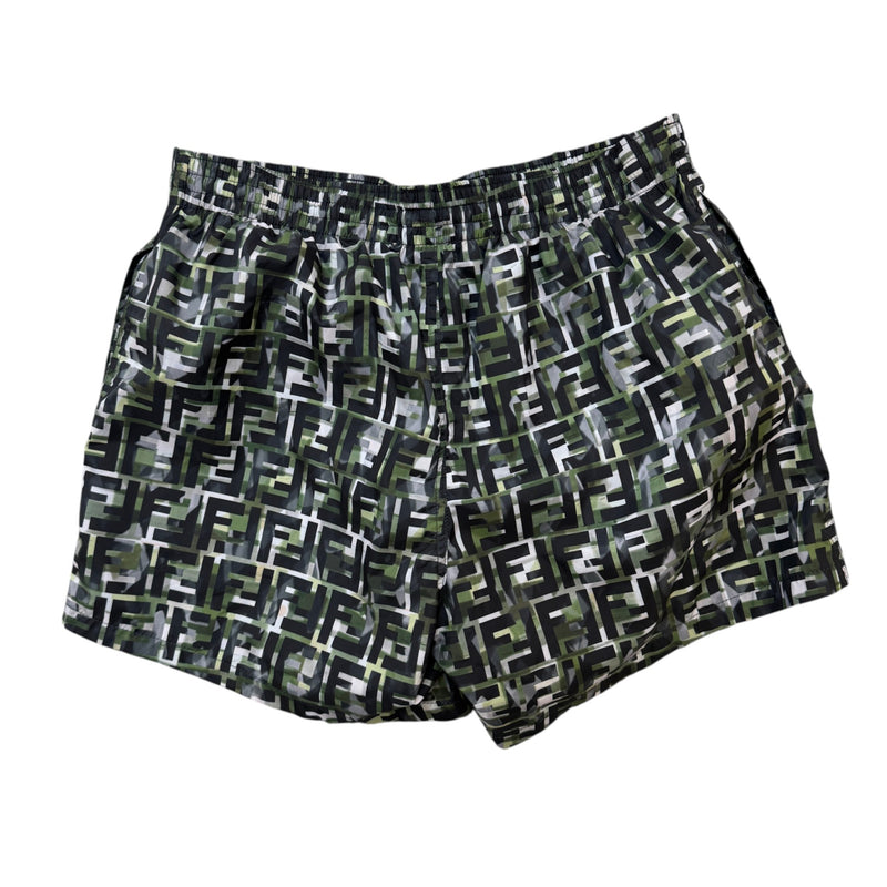 Men's FF Camo Swim Shorts Khaki Size S / W30