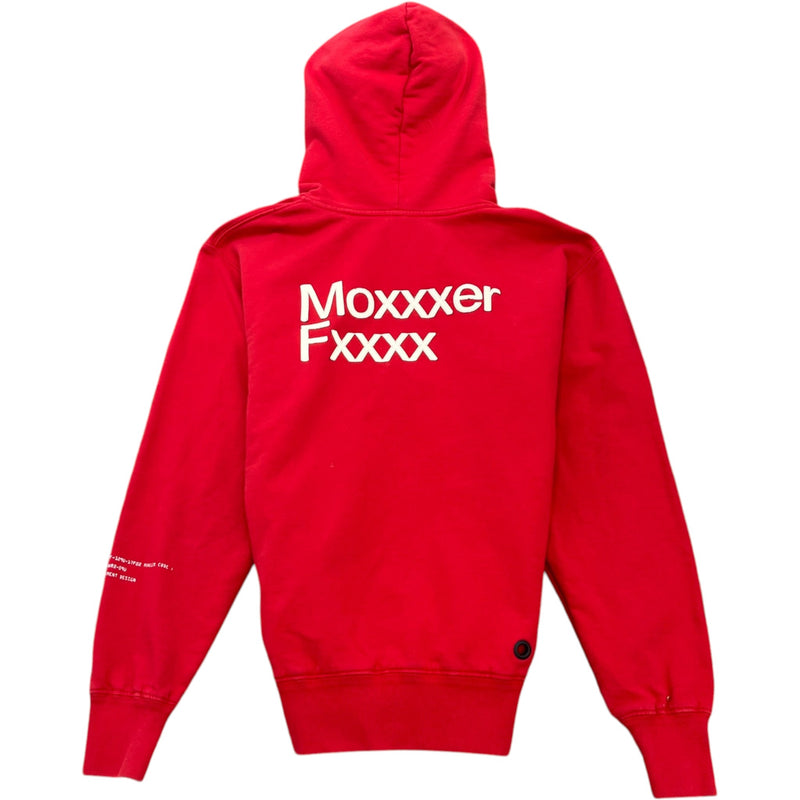 Men's Maglia Hoodie Red Size S