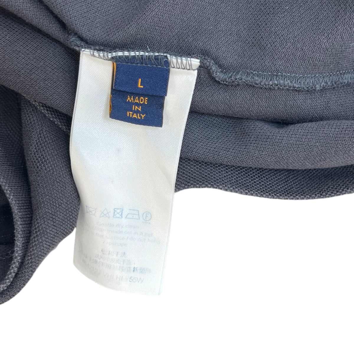 Men's Half Damier Pocket T-Shirt Grey Size L - Photo 6