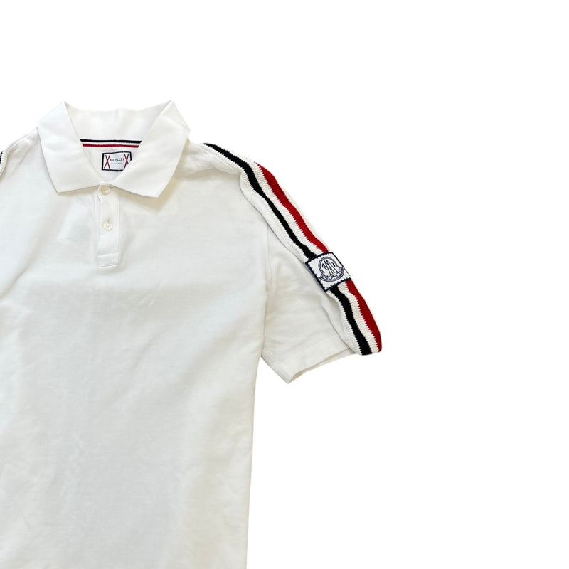 Men's Arm Logo Polo Shirt White Size L