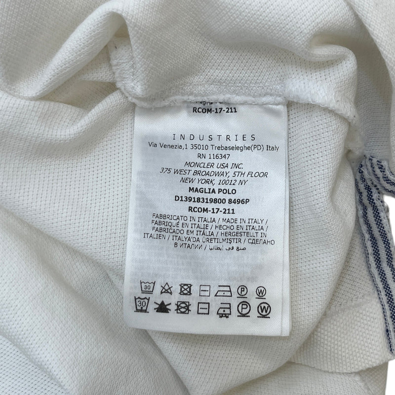Men's Arm Logo Polo Shirt White Size L