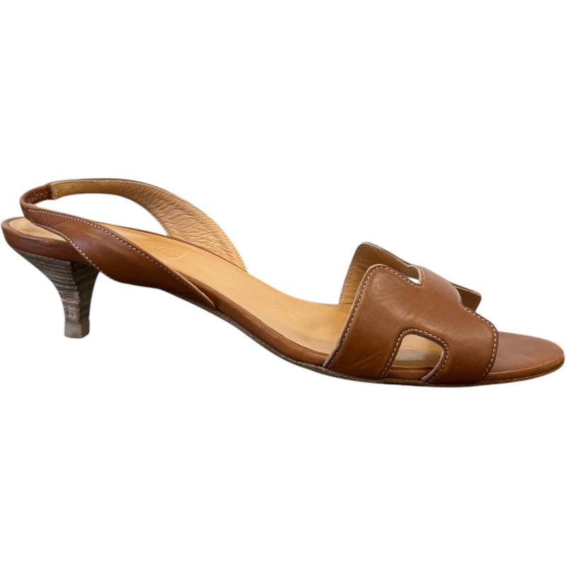 Women's Night Slingback Heels Brown Size EU 39 / UK 6