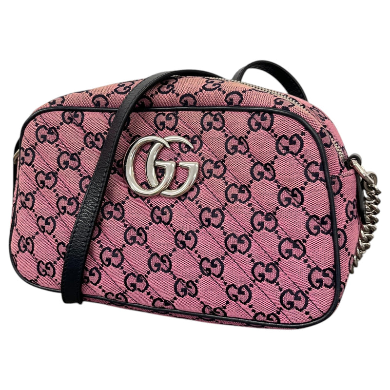 Women's GG Supreme Marmont Crossbody Bag Pink