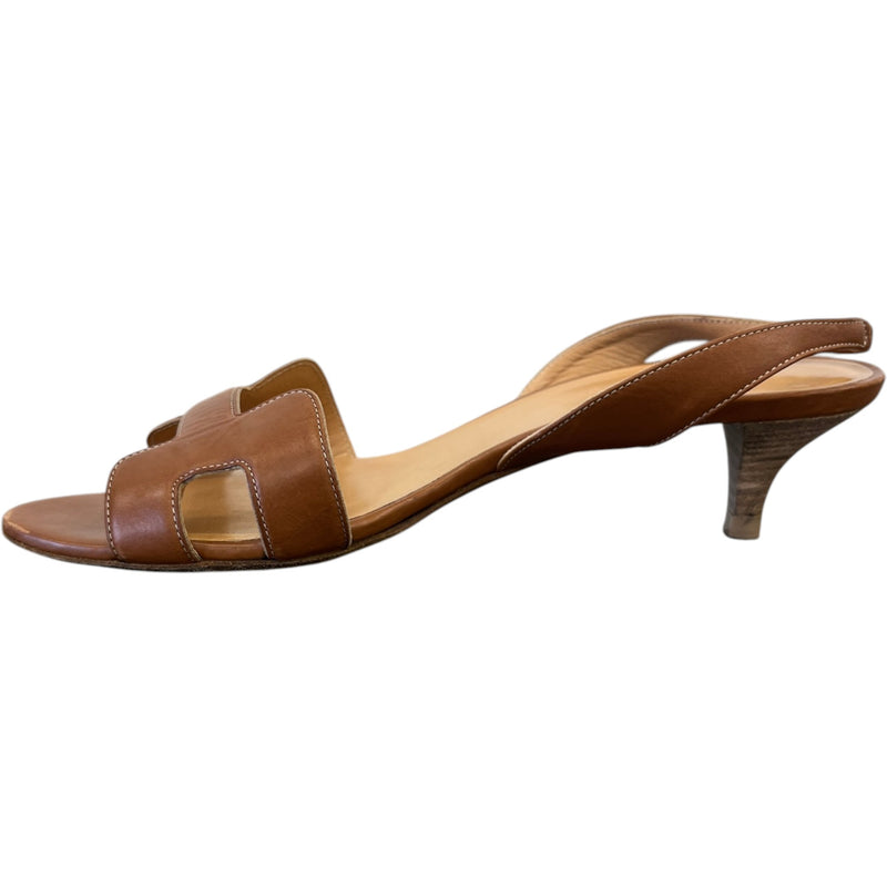 Women's Night Slingback Heels Brown Size EU 39 / UK 6