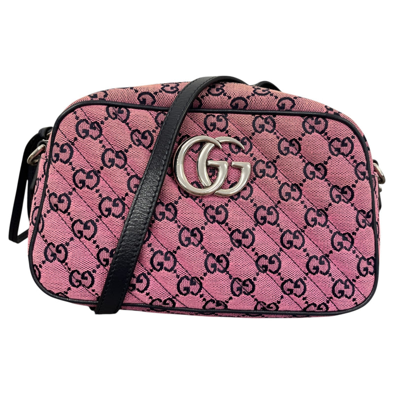 Women's GG Supreme Marmont Crossbody Bag Pink