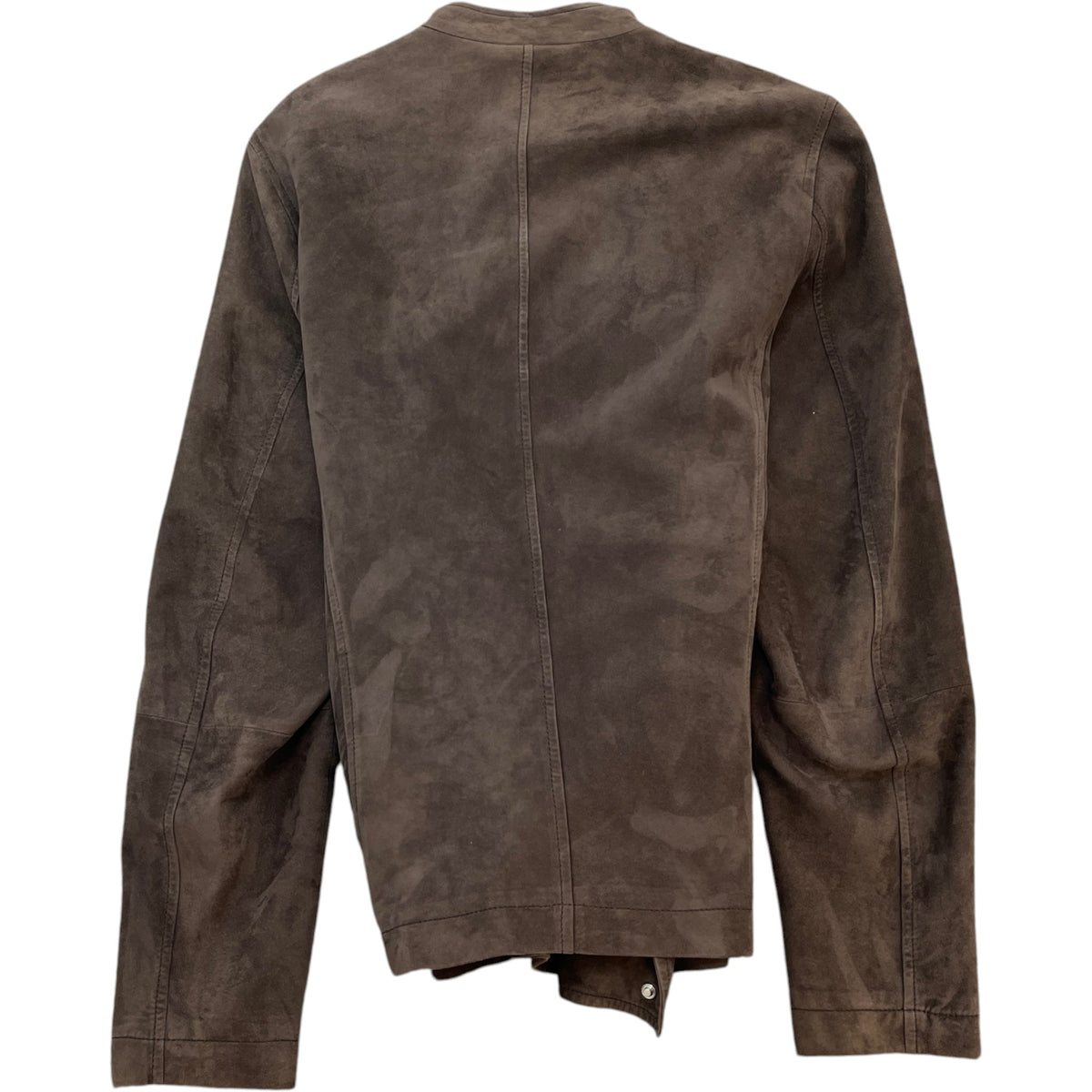 Men's Asymmetrical Zip Jacket Brown Size S - Photo 2