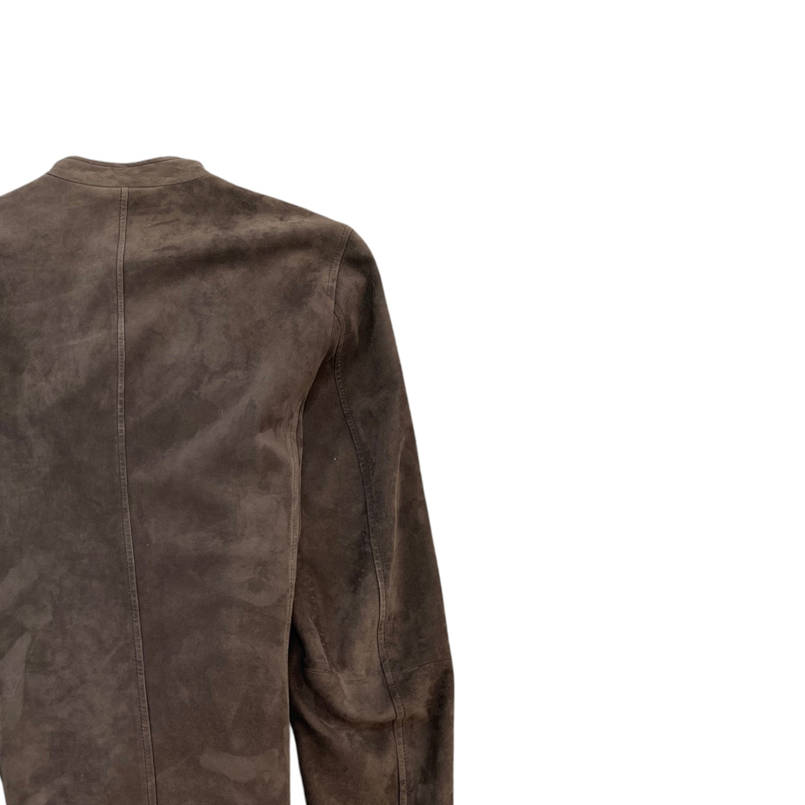 Men's Asymmetrical Zip Jacket Brown Size S - Photo 4