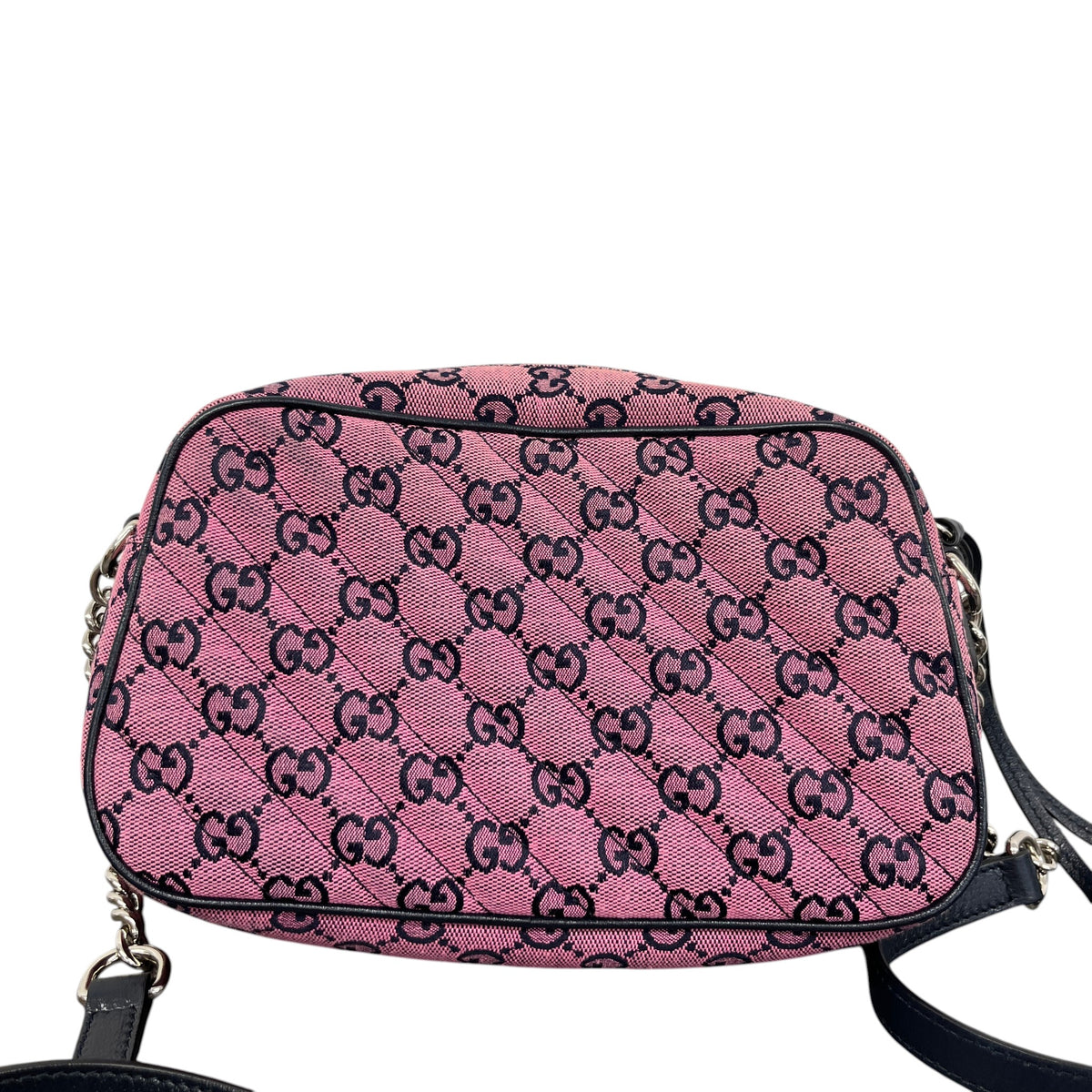 Women's GG Supreme Marmont Crossbody Bag Pink - Photo 3