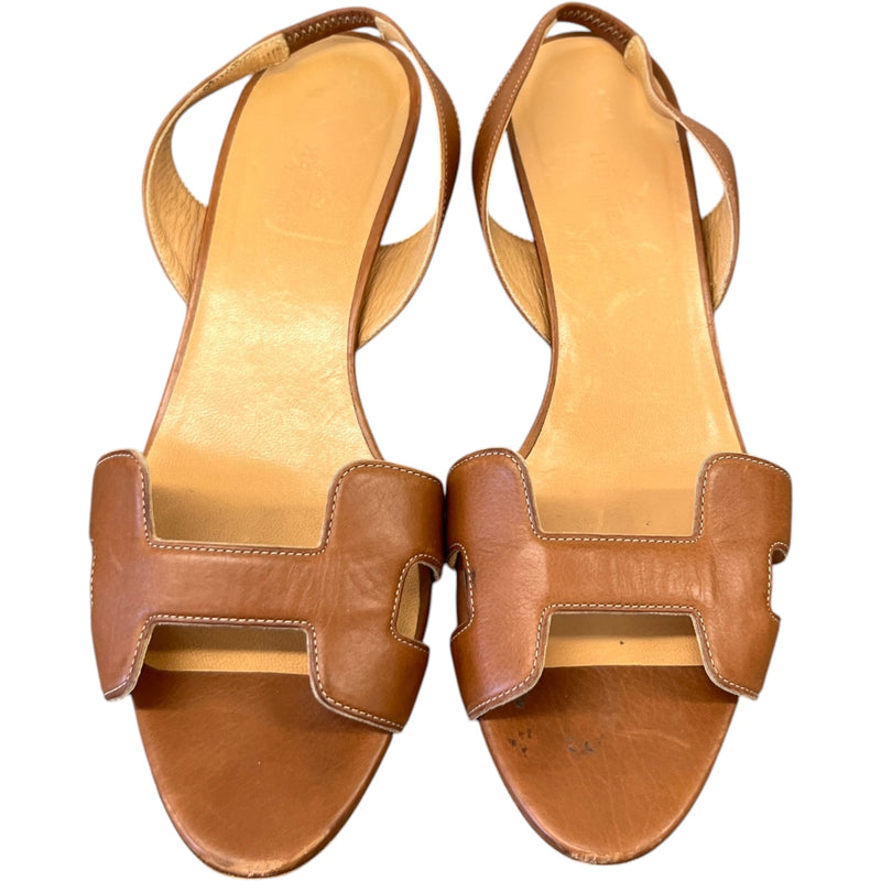 Women's Night Slingback Heels Brown Size EU 39 / UK 6