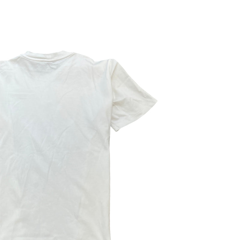 Women's Embroidered Flower T-Shirt White Size M