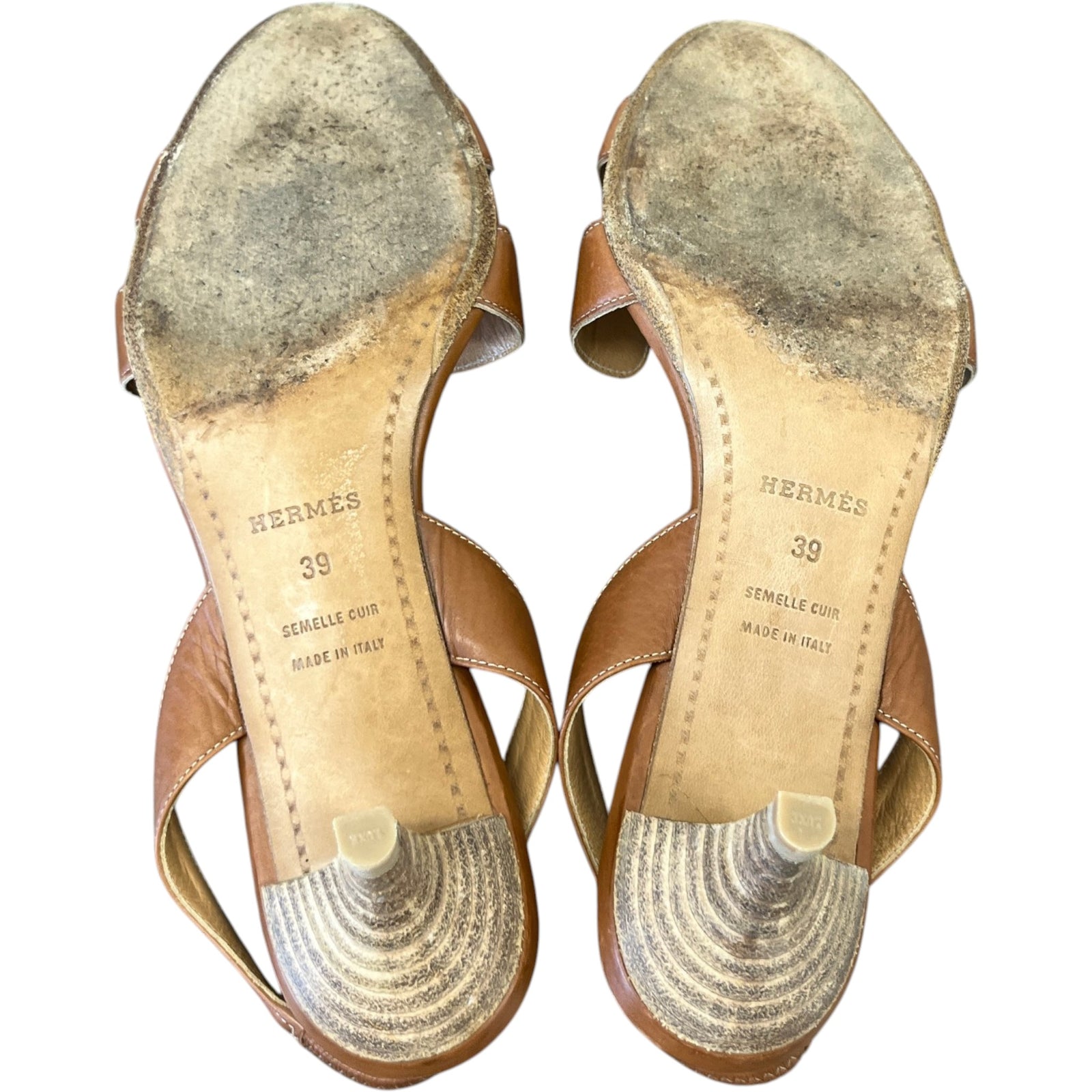 Women's Night Slingback Heels Brown Size EU 39 / UK 6 - Photo 10