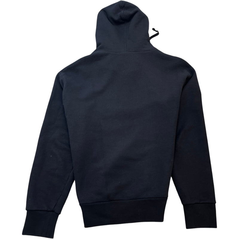 Men's Logo Print Hoodie Black Size L