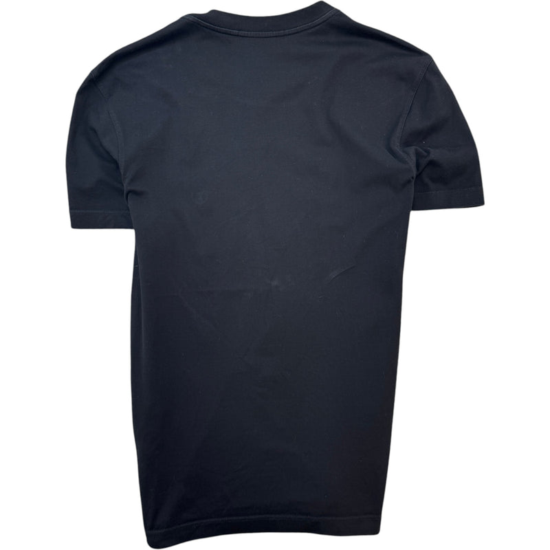 Men's Embroidered Logo T-Shirt Black Size S