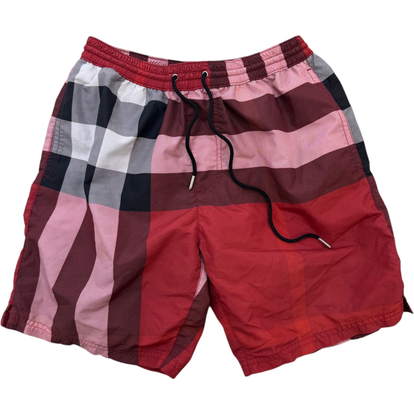 Men's Checkered Swim Shorts Red Size XS / W29 - Photo 1