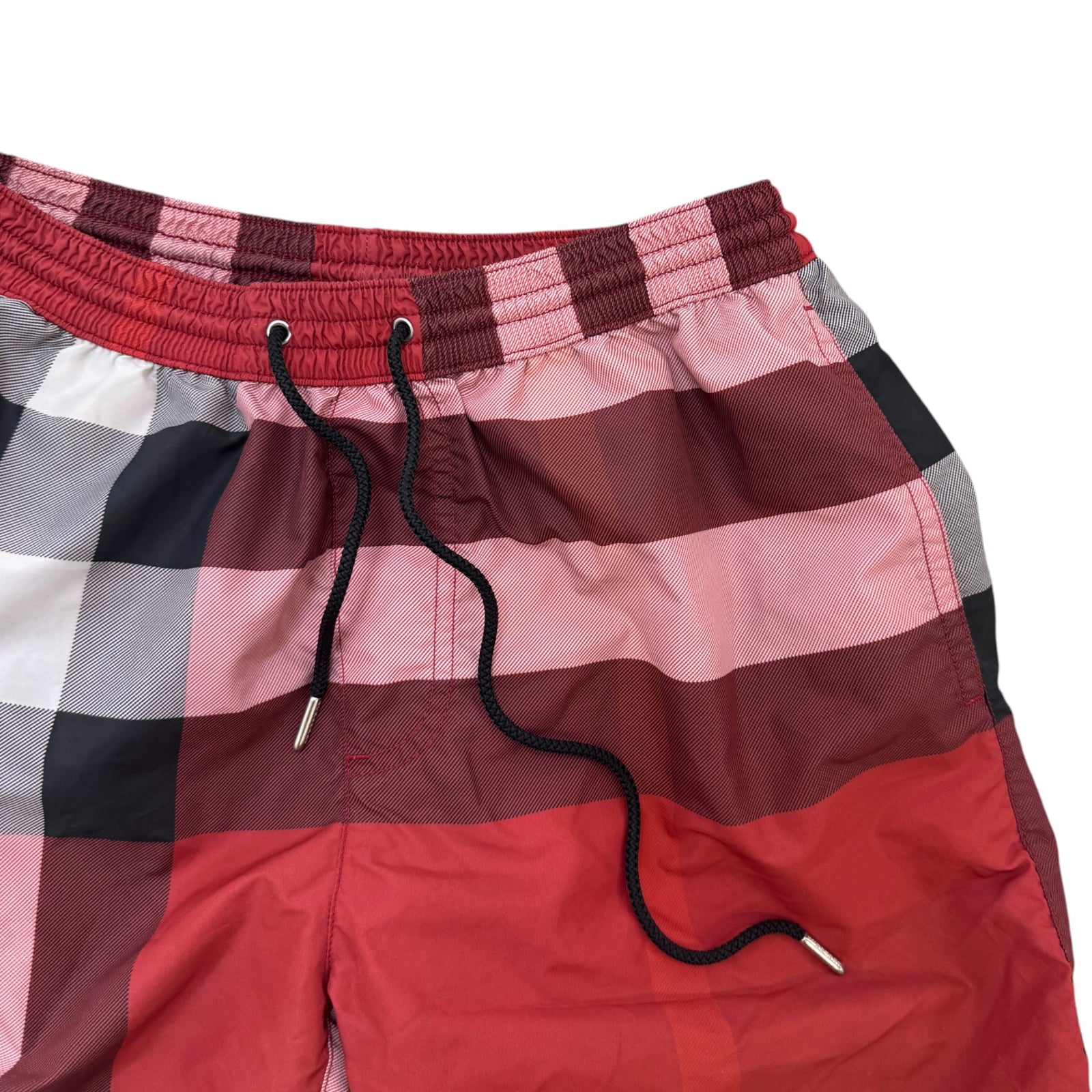 Men's Checkered Swim Shorts Red Size XS / W29 - Photo 3