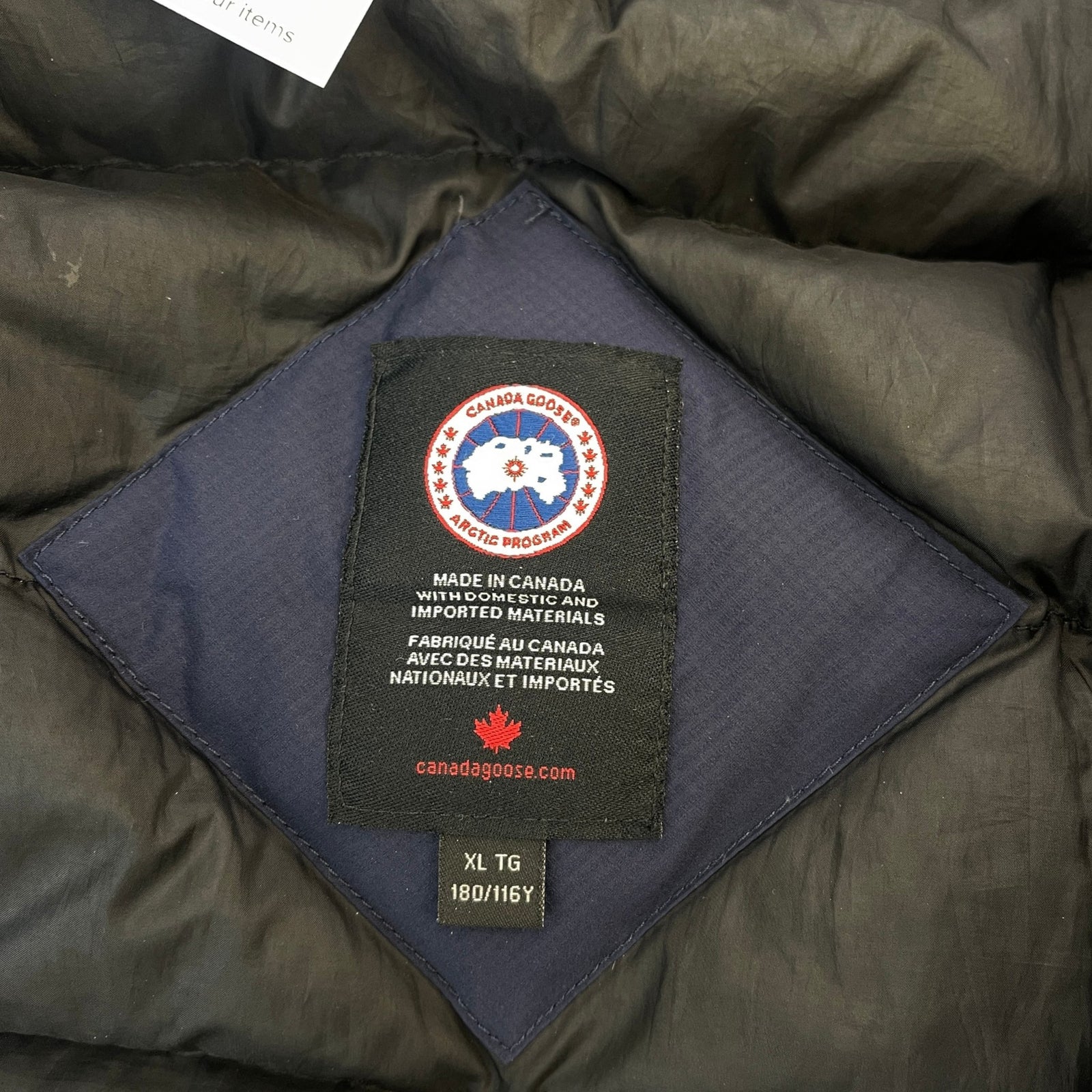 Men's Lodge Down Jacket Navy Size XL - Photo 7
