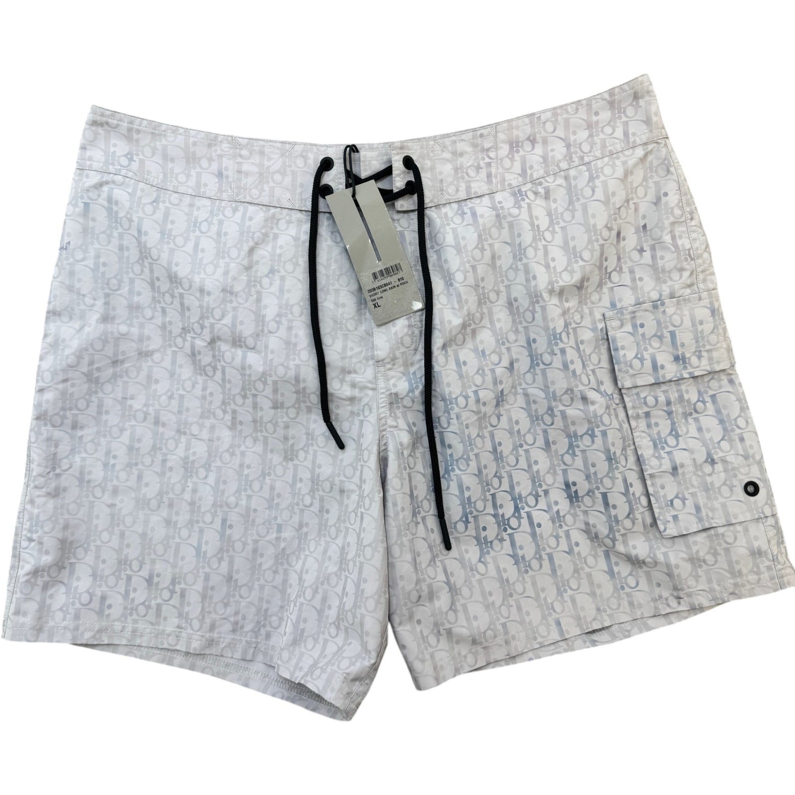 Men's Oblique Swim Shorts Grey Size XL / W36 - Photo 1