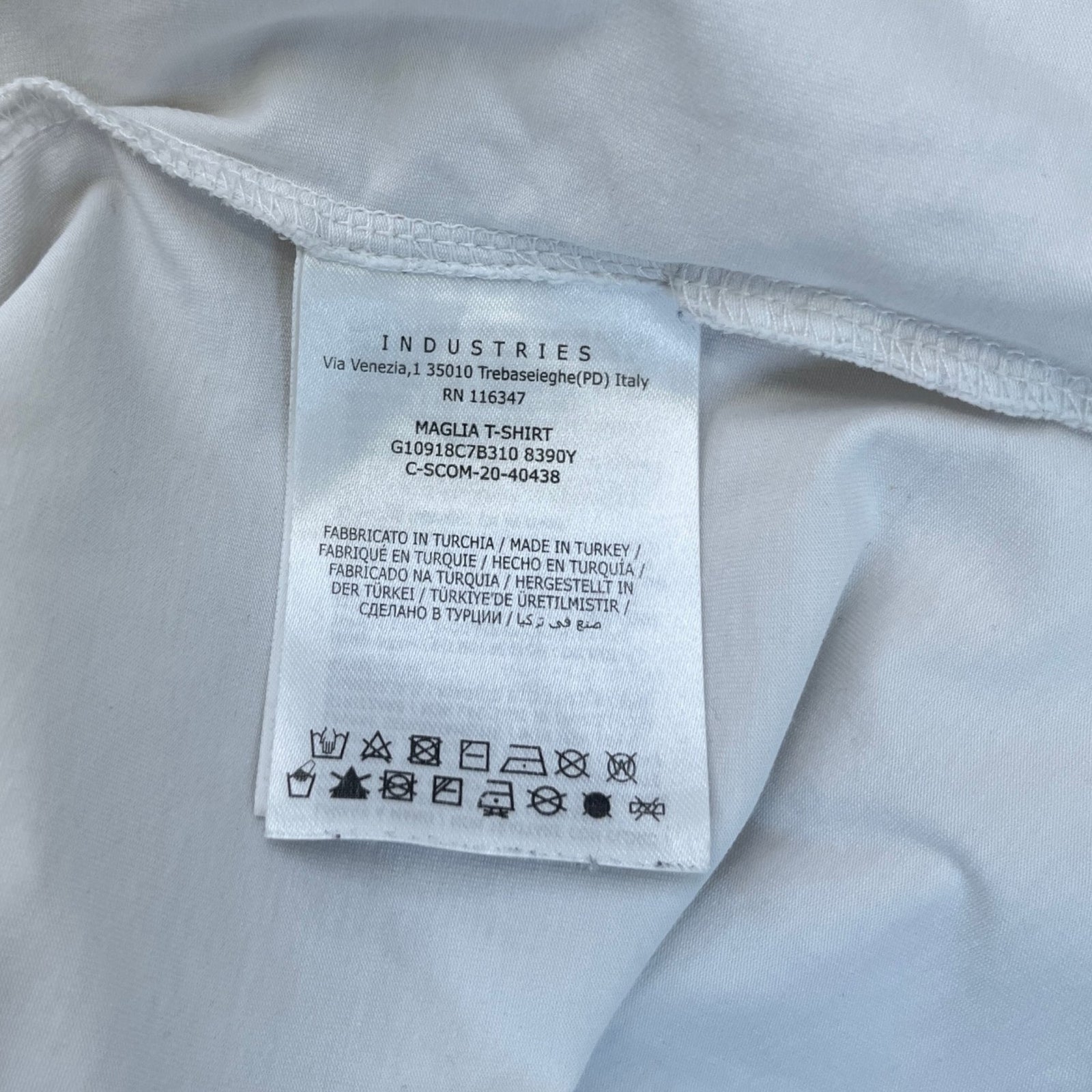 Men's Maglia T-Shirt White Size S - Photo 6