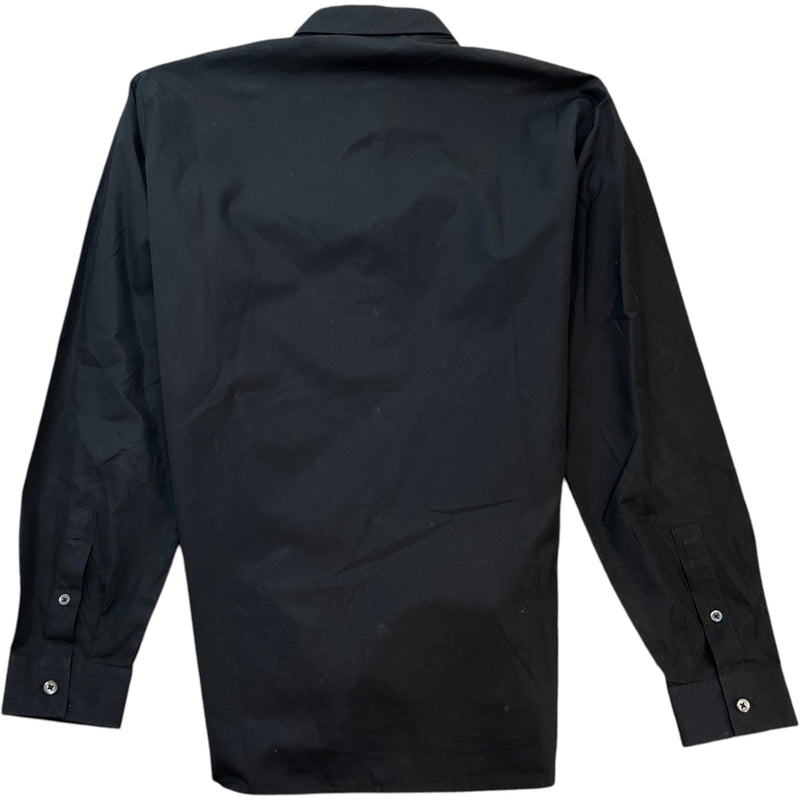 Men's Graphic Print Long Sleeve T-Shirt Black Size XL