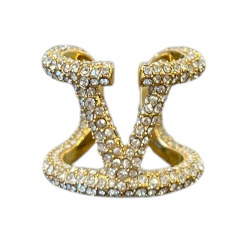 Women's VLogo Ring Gold Size F