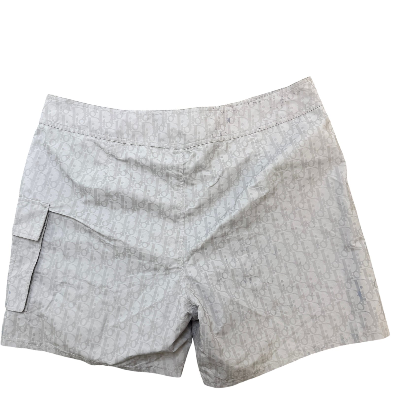 Men's Oblique Swim Shorts Grey Size XL / W36 - Photo 2