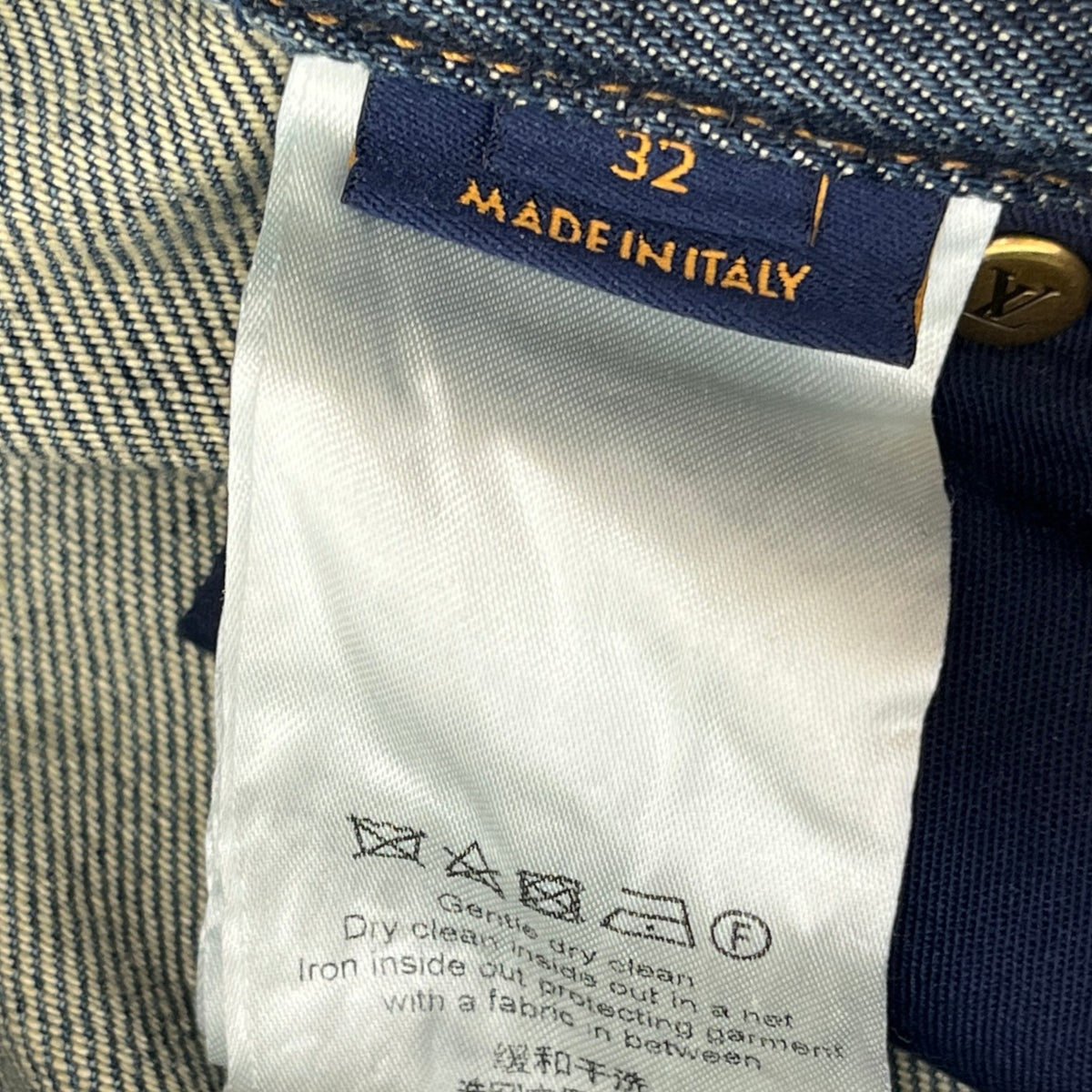 Men's Embossed Double Knee Carpenter Jeans Blue Size M / W32 - Photo 7