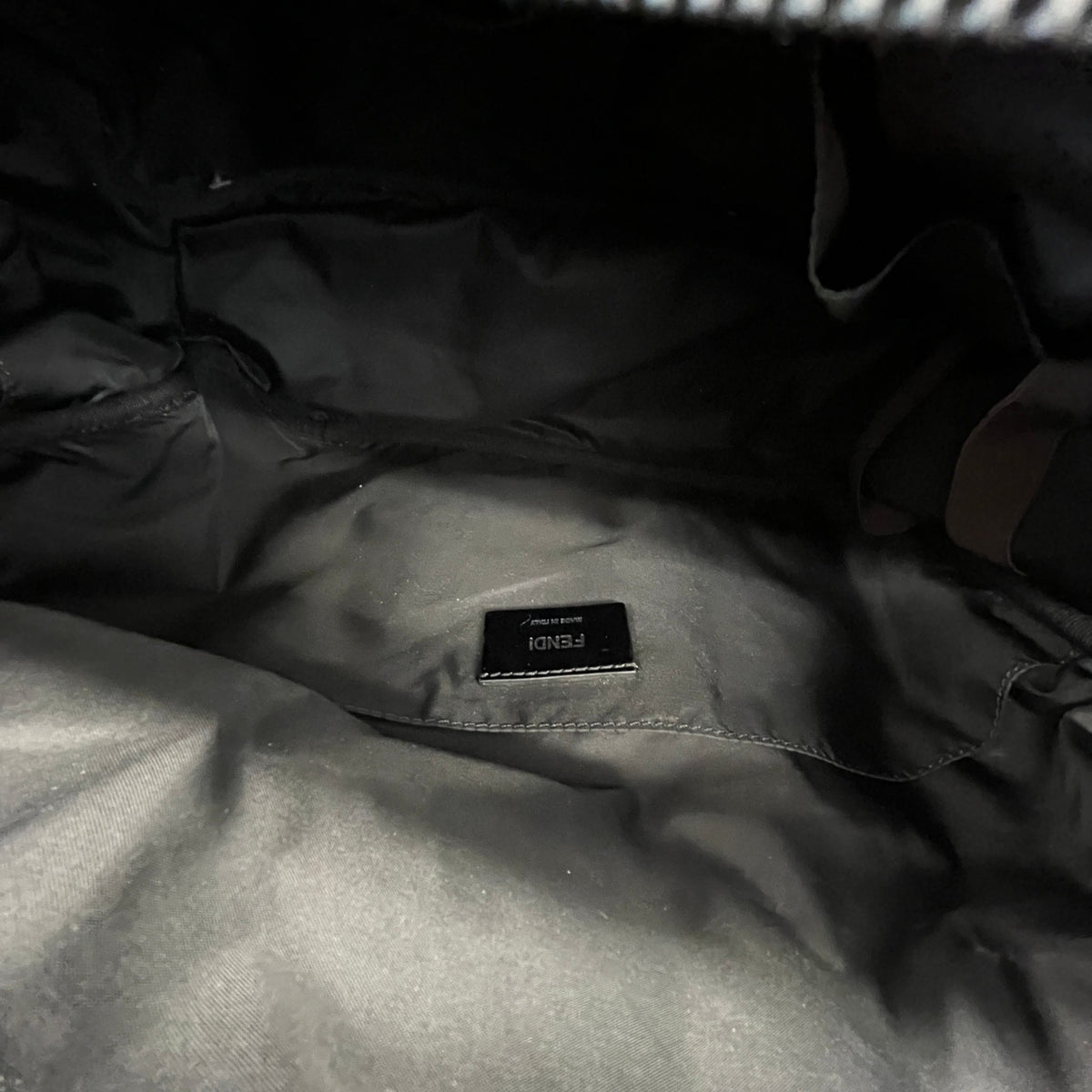 Women's FF Monogram Baby Changing Travel Bag Black - Photo 15