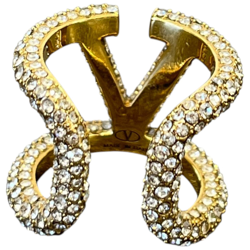 Women's VLogo Ring Gold Size F