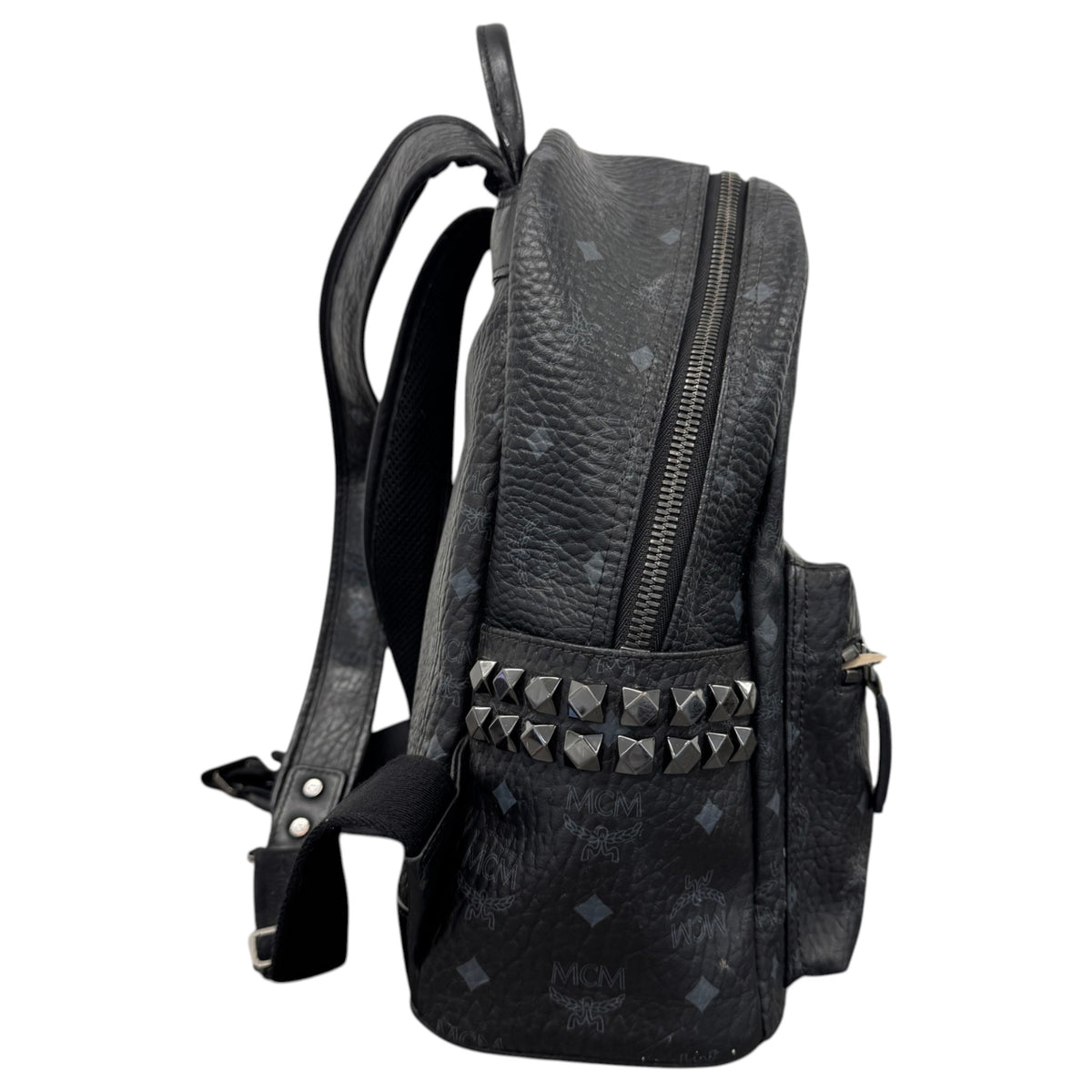 Men's Stark Studded Small Backpack Black - Photo 6