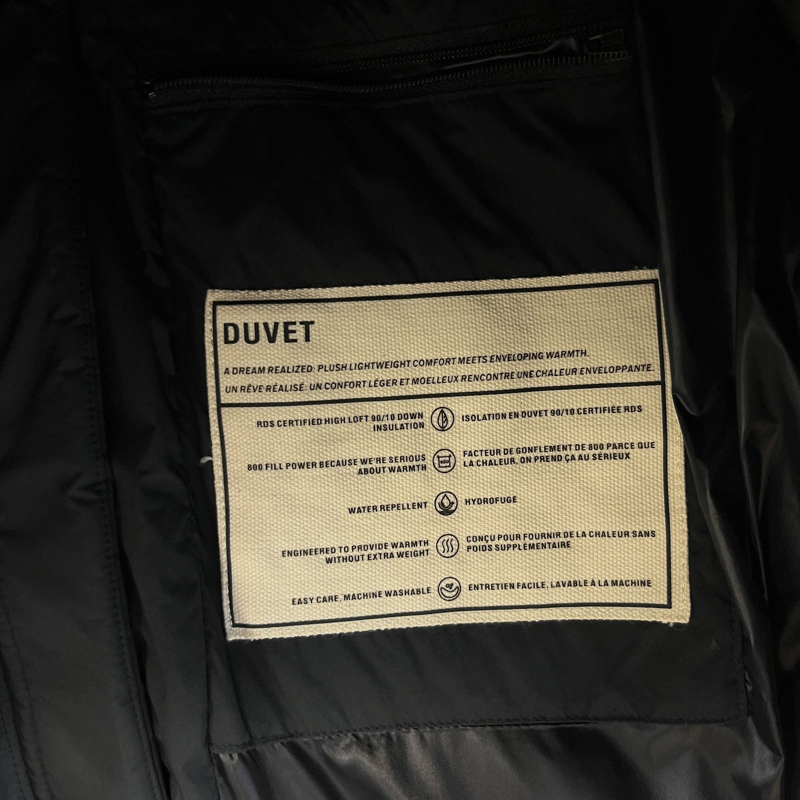 Women's Duvet Katla 3Q Down Jacket Black Size M - Photo 6