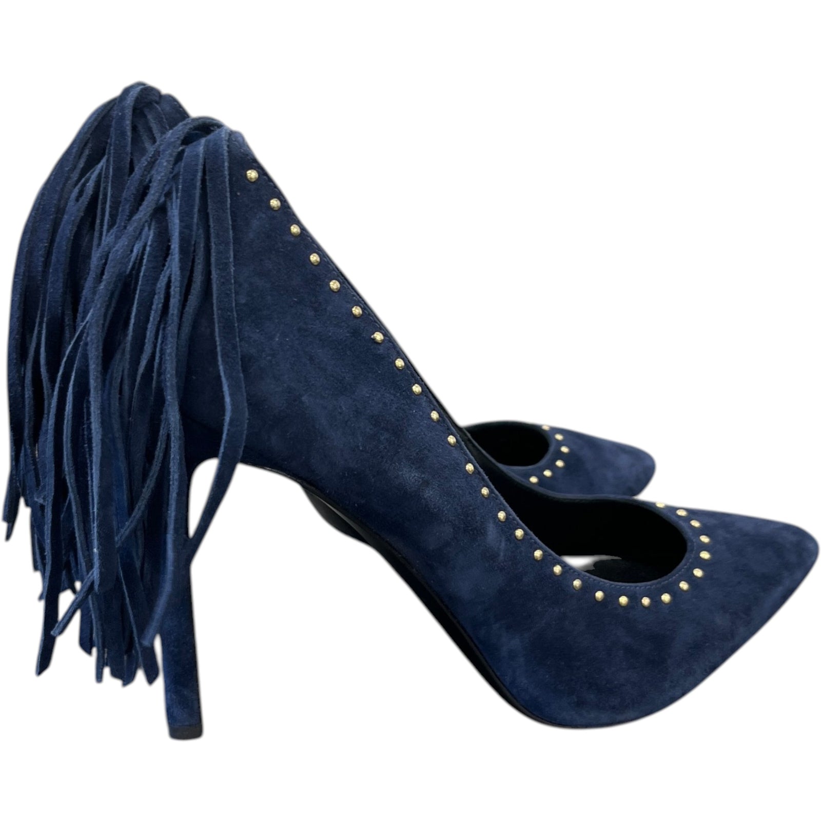 Women's Studded Tassel Heels Blue Size EU 39 / UK 6 - Photo 8