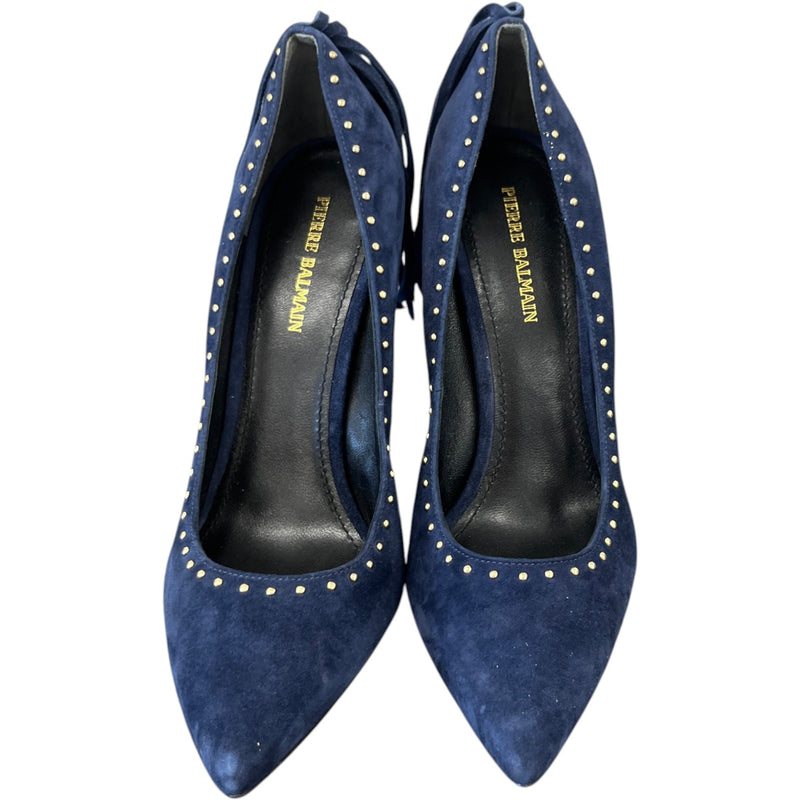 Women's Studded Tassel Heels Blue Size EU 39 / UK 6