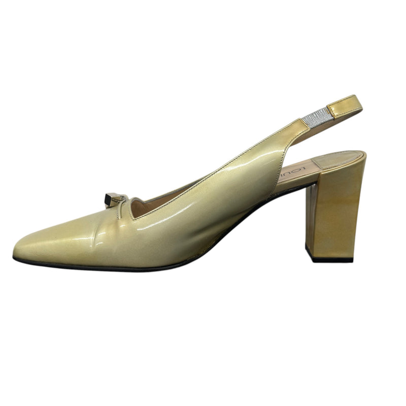 Women's Vernis Heels Gold Size EU 37 / UK 4