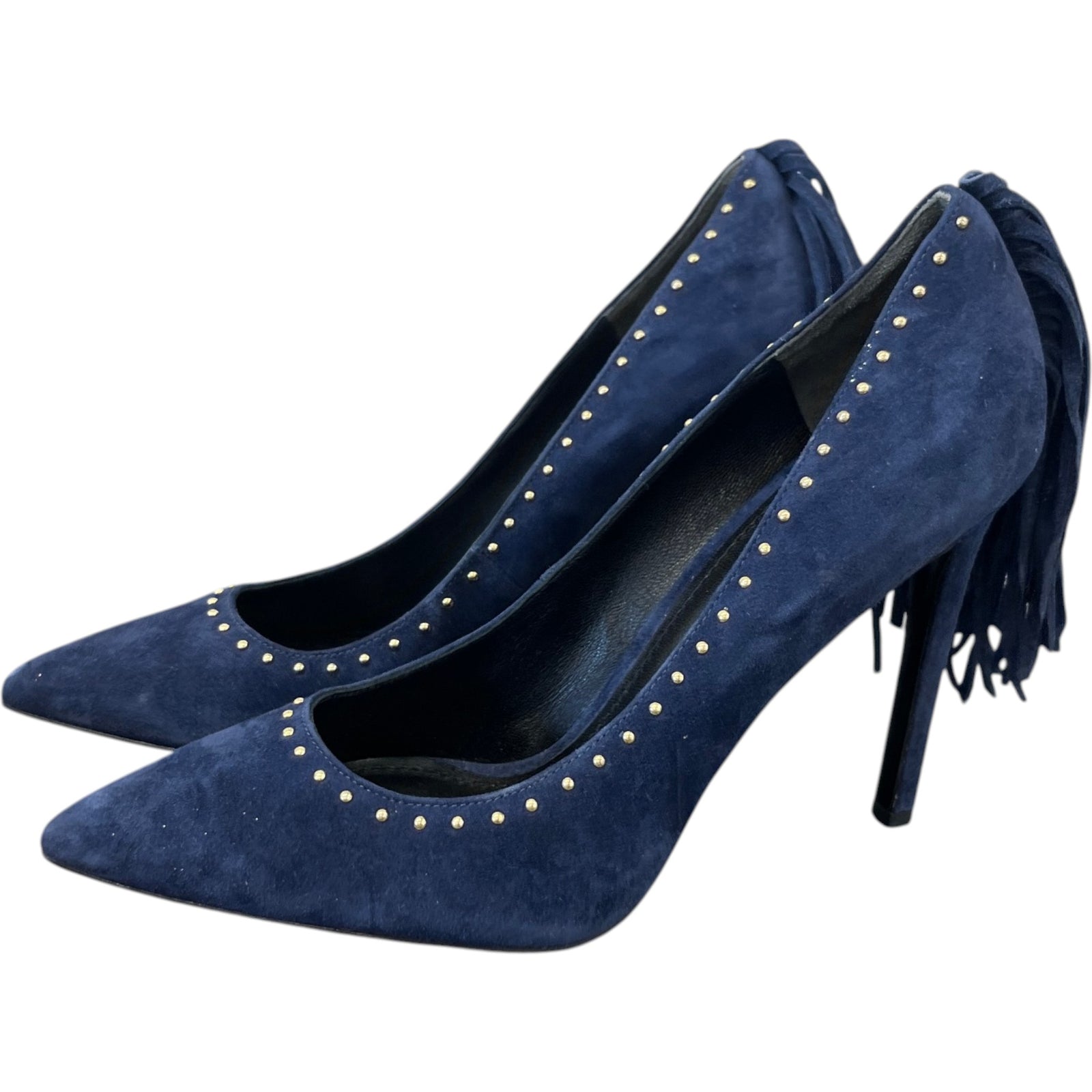 Women's Studded Tassel Heels Blue Size EU 39 / UK 6 - Photo 9