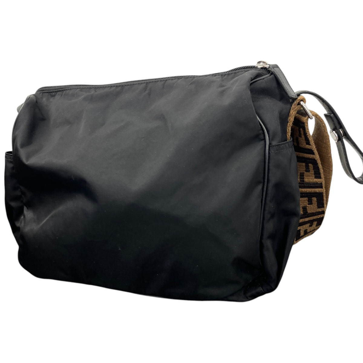 Women's FF Monogram Baby Changing Travel Bag Black - Photo 9
