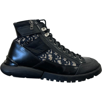 Men's Oblique Combat Boots Black Size EU 45 / UK 11