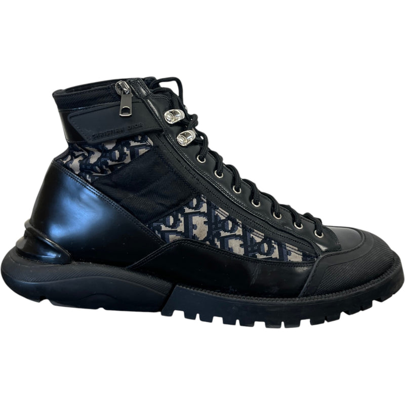 Men's Oblique Combat Boots Black Size EU 45 / UK 11