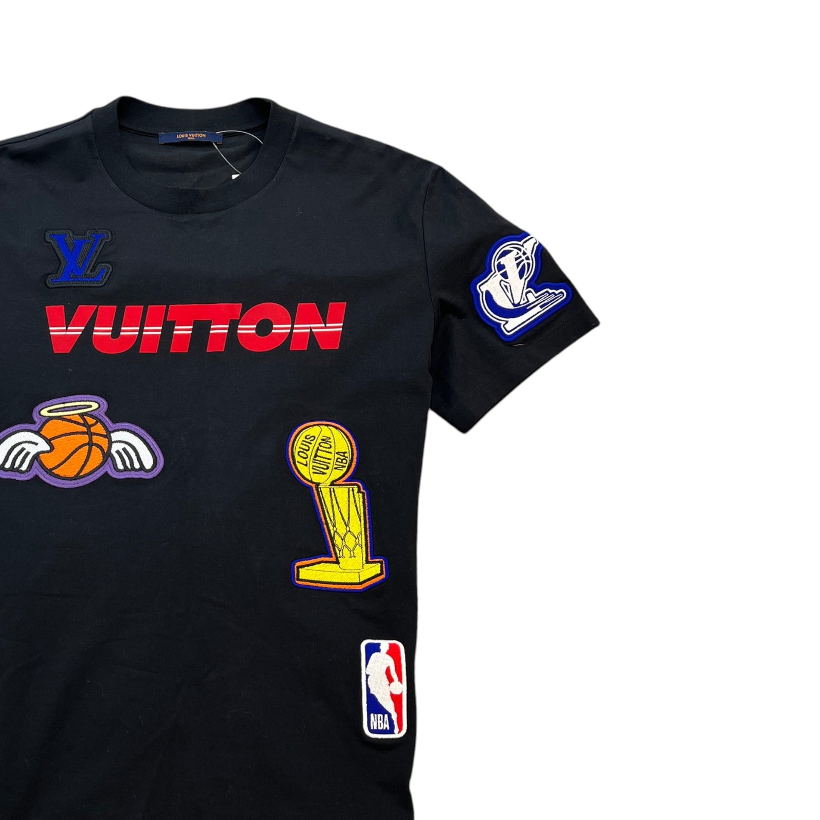 Men's X Nba Patch T-Shirt Black Size L - Photo 3