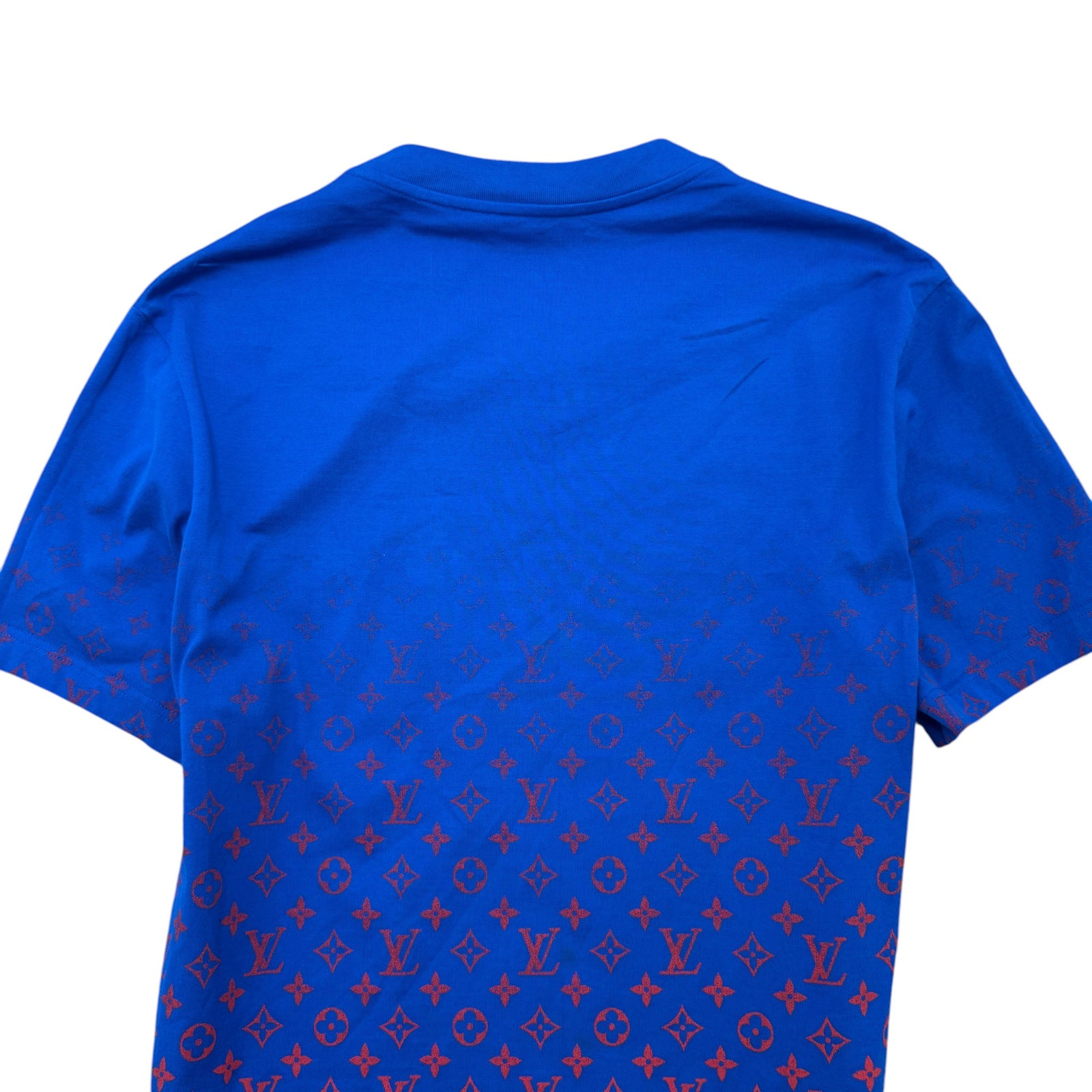Men's Monogram Gradient T-Shirt Blue Size L - Photo 5