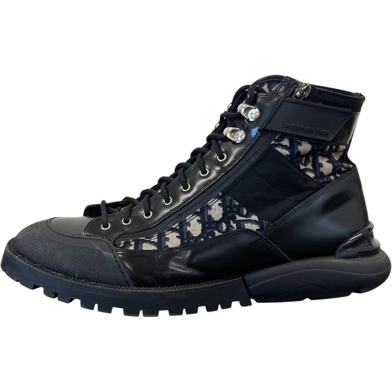 Men's Oblique Combat Boots Black Size EU 45 / UK 11